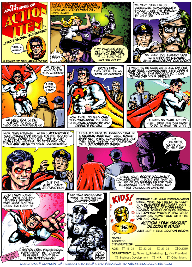 The Adventures of Action Item, Professional Superhero